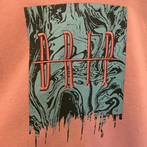 DUSTY ROSE DRIP HOODIE - Picture 2 of 6